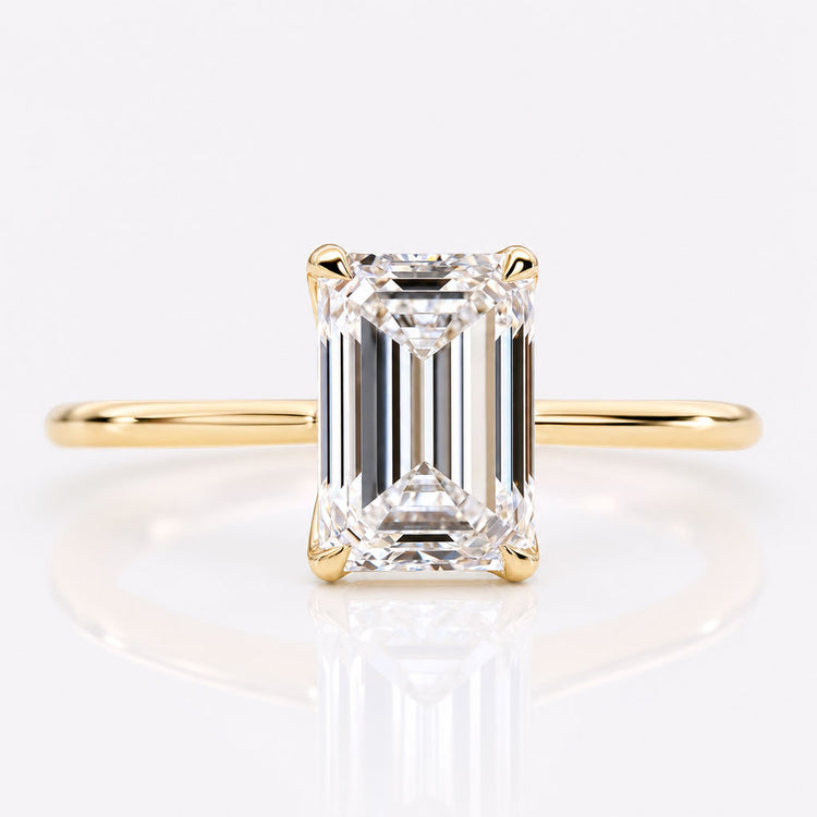 Emerald Cut Lab-Grown Diamond Solitaire 1 - 3 CT Ring