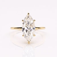 Marquise Lab-Grown Diamond Six Prong Solitaire Ring 0.5 ā 3 CT