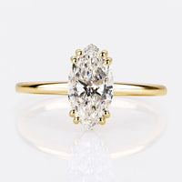Marquise Cut Lab-Grown Diamond Solitaire Ring 0.50 - 3 CT