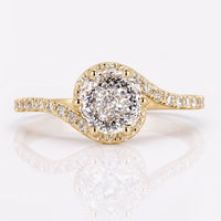 Portuguese Lab-Grown Diamond Bypass Halo Ring 1 – 3 CT
