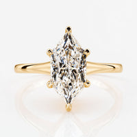 Dutch Marquise Cut Lab-Grown Diamond Solitaire Ring 1 - 3 CT