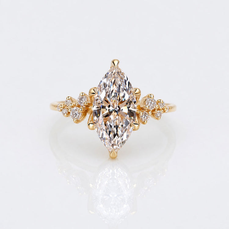 Marquise Lab-Grown Diamond Snowdrift Cluster Ring 1 - 2 CT