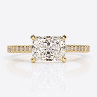 Radiant Lab-Grown Diamond Hidden Halo Ring 1 - 2 CT