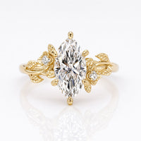 Marquise Cut Lab-Grown Diamond Nature-Inspired Floral Ring 1 - 2 CT
