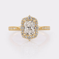 Radiant Lab-Grown Diamond Vintage Ring 1 - 2 CT