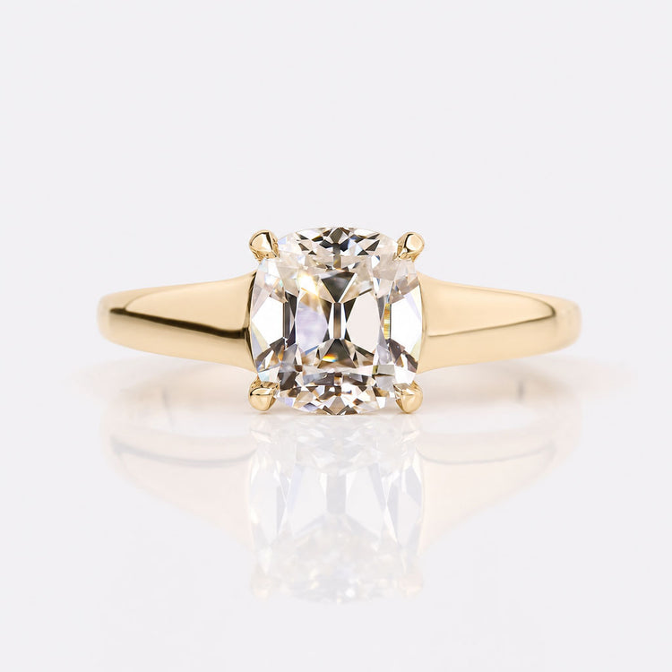 Cushion Old European Cut Lab-Grown Diamond Solitaire Ring 1 - 2 CT