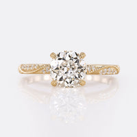 Round Old European Cut Lab-Grown Diamond Vintage Style Ring 1 - 2 CT