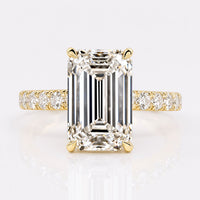 Emerald Lab-Grown Diamond Pavé Ring 5 – 8 CT