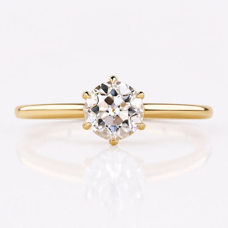 Round Old European Cut Lab-Grown Diamond Solitaire Style Ring 0.80 - 3 CT