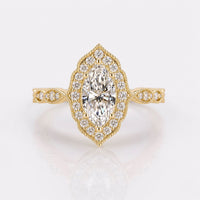 Marquise Lab-Grown Diamond Pavé Style Ring 1 - 2 CT