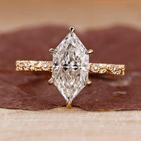 Dutch marquise diamond ring art deco sunflower style.