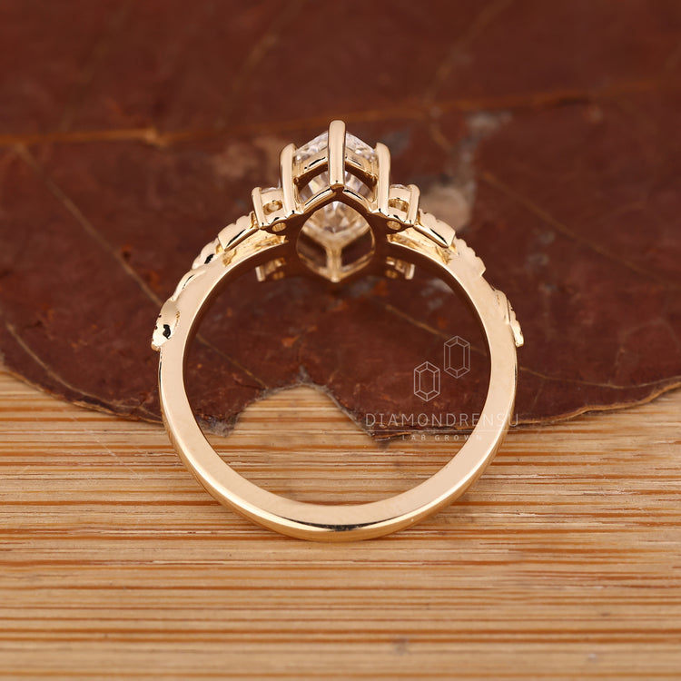 Marquise cut diamond ring available in 1 to 2 CT.