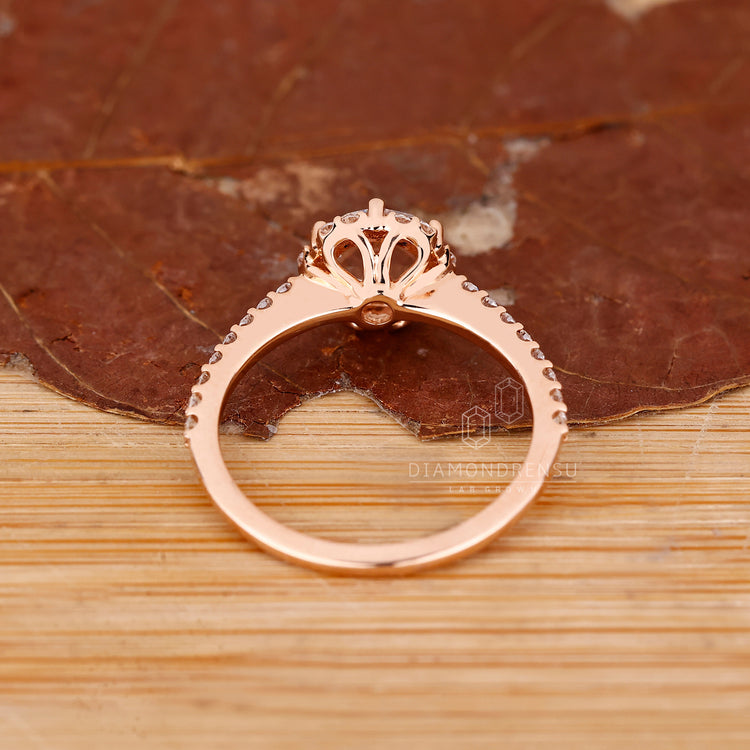 Diamondrensu AU handmade round rose cut diamond ring.