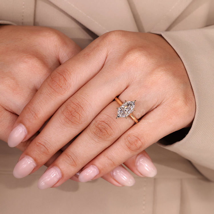 Diamondrensu AU handmade Dutch marquise ring.
