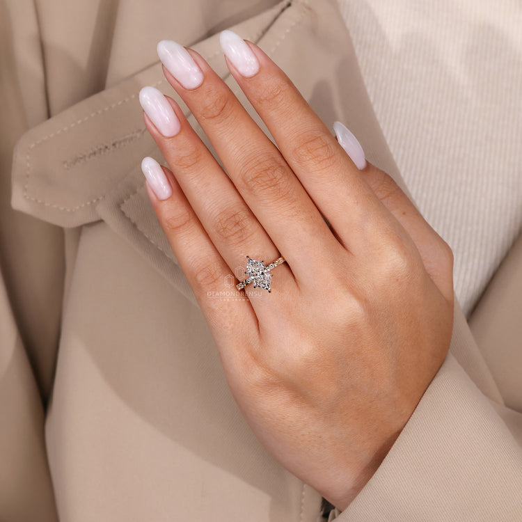 Dutch marquise diamond ring IGI certified style.