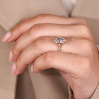 IGI certified handmade Dutch marquise diamond ring.
