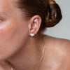 Chubby Heart Lab-Grown Diamond Stud + Solid Gold Earrings
