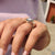 Bezel set engagement ring with custom craftsmanship from Diamondrensu Australia.
