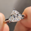 2.03 CT Moissanite Trillion Cut Beautiful Moissanite Solitaire Engagement Ring