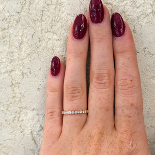 Lab-Grown Diamond Pavé Wedding Band - SIZE M.5 - 18k Rose Gold