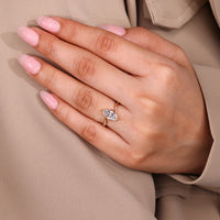 Handmade Marquise Old European Cut Ring elegant design.