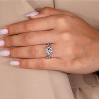 6 leaf style prong used in old European cut engagement ring.