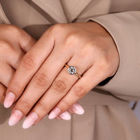 Diamondrensu AU Round Old European Cut engagement ring.