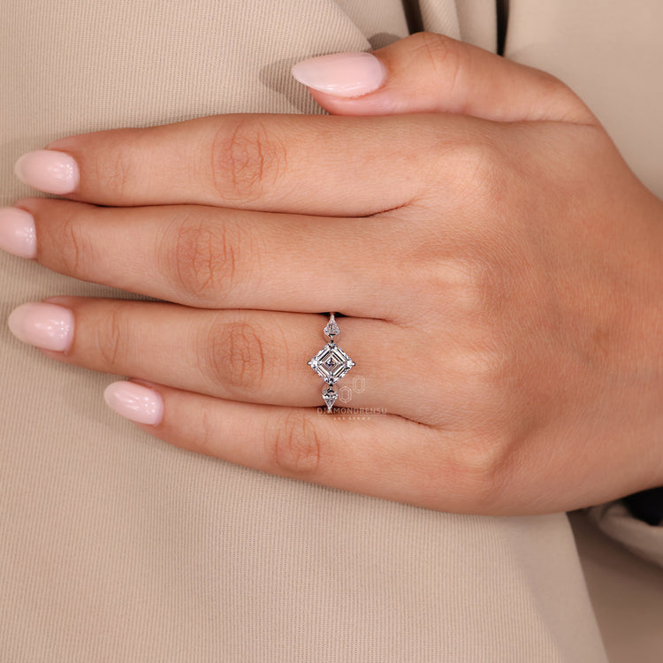 Customise ring using tapered shank ring.