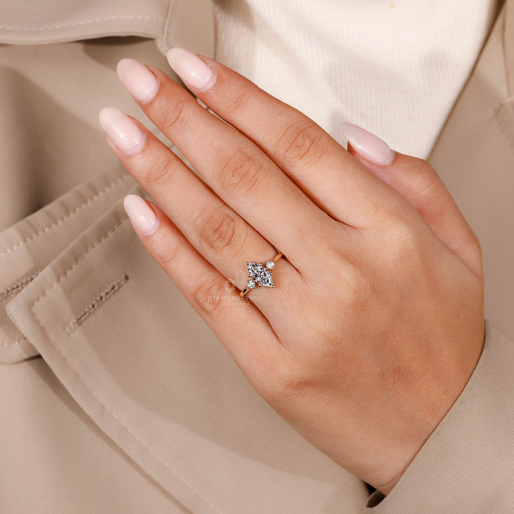 IGI certified ring with 6 prong setting.