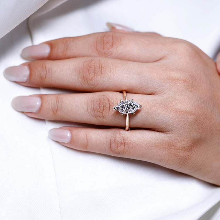 Solitaire Diamond Ring with IGI certified lab grown diamond.