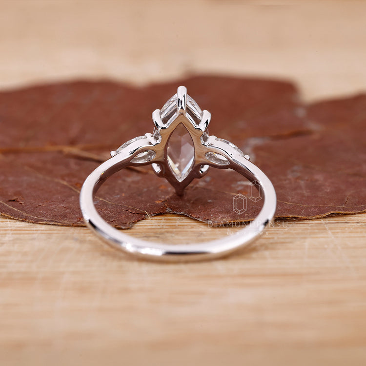 Lab Grown Diamond added to 3 stone engagement ring.