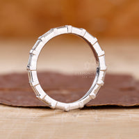 Baguette diamond full eternity band.