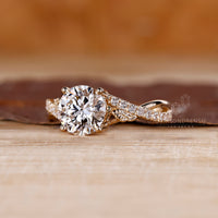 4 Prong Ring featuring IGI certified lab grown diamond.