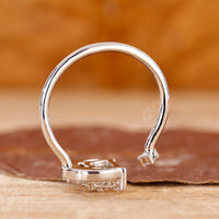 Customise ring with prong setting and moon fidget ring.