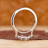 Buy Engagement ring with cathedral ring design.