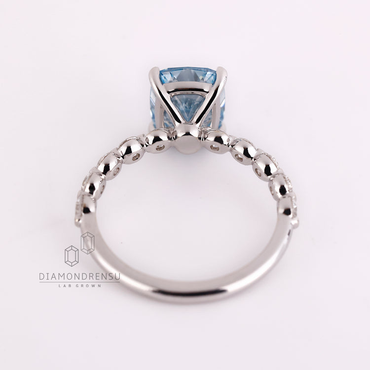Cushion cut diamond ring available in 1 to 2 CT.