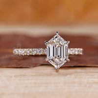 IGI certified pave diamond ring style.