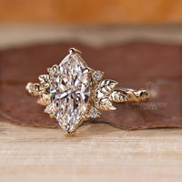 Diamondrensu AU handmade marquise cut diamond ring.
