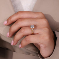 Octagon Old European Cut Ring art deco design.