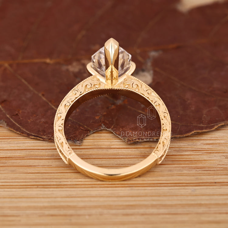 Handmade vintage diamond ring.