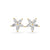 Flower Petal Marquise Cut Lab-Grown Diamond Stud + Solid Gold Earrings