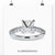 Engagement ring oval cut diamond in a split shank and halo setting