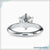 Round solitaire ring offering simplicity and timeless elegance.