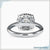 Round halo engagement ring perfect for a timeless proposal.