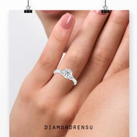 Elegant diamond infinity ring with a timeless solitaire design.