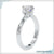 Round cut diamond ring with a timeless 4 prong setting.