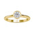 Gorgeous round bezel ring with a lab grown diamond in a bezel setting.