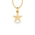 Flower Petal Marquise Cut Lab-Grown Diamond + Solid Gold Pendant Necklace