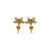 Flower Petal Marquise Cut Lab-Grown Diamond Stud + Solid Gold Earrings