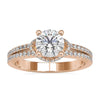 Halo Engagement Rings With Split Shank